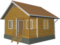 Каркасный дом 6х6 | Одноэтажные деревянные дачные дома 6х6