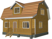 Каркасный дом 6х9 | Одноэтажные с мансардой деревянные дома